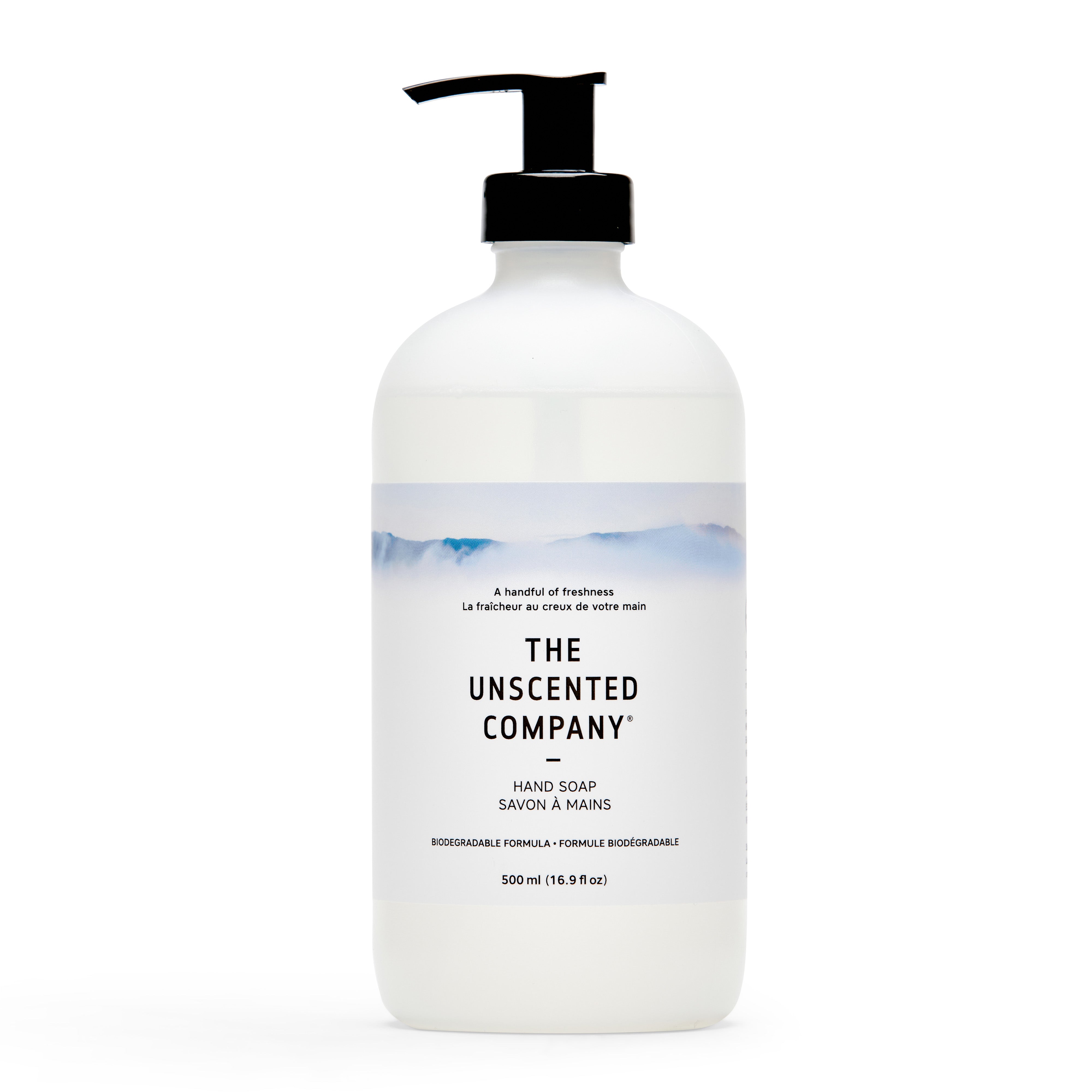 Unscented Hand Soap - Plastic Bottle, 500ml (16.9 fl oz)